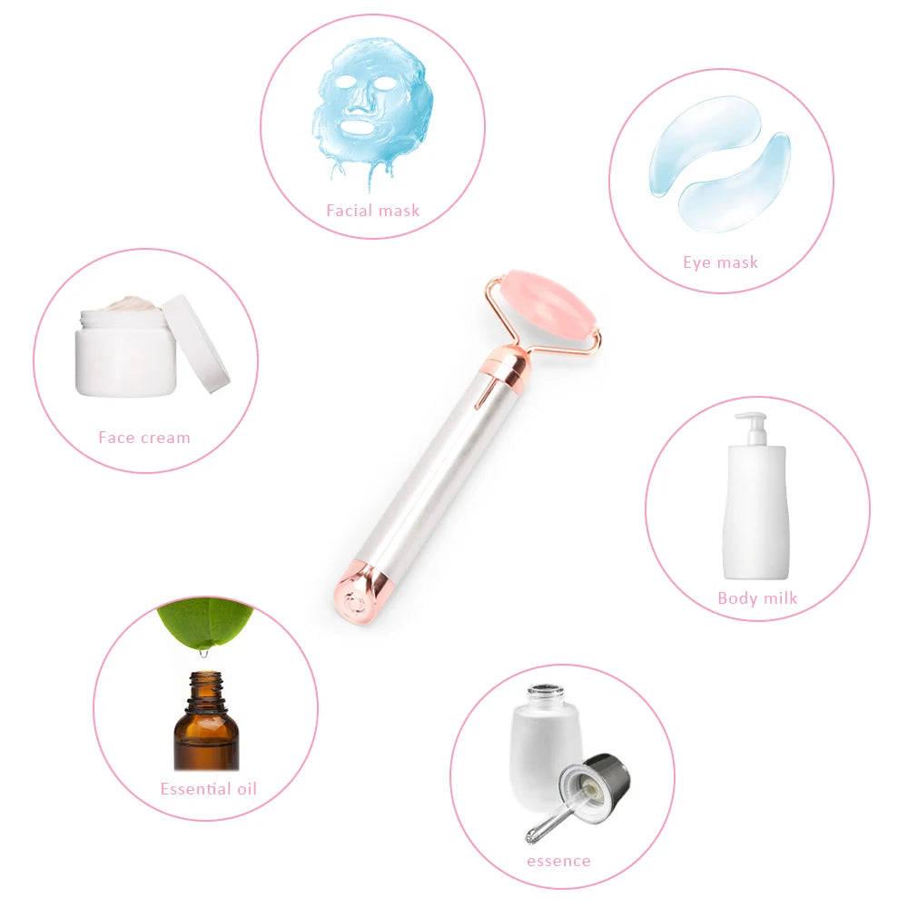 Radiant Perfection: Electric Rose Quartz Glow‑Sculpting Roller